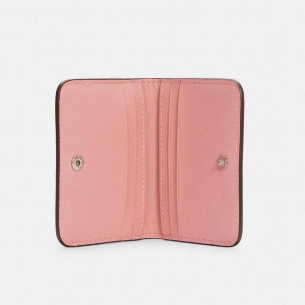 Coach Pink Daisy Card Case - Picture 3 of 8